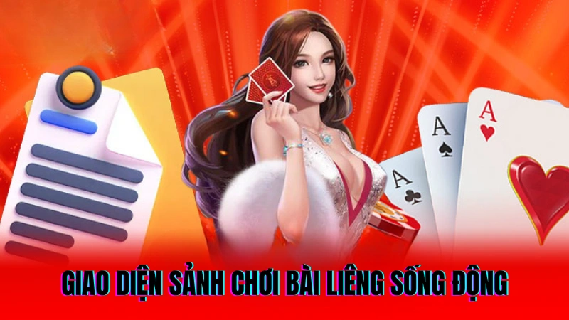Giao diện trực tiếp tại sảnh chơi bài liêng sống động, hấp dẫn