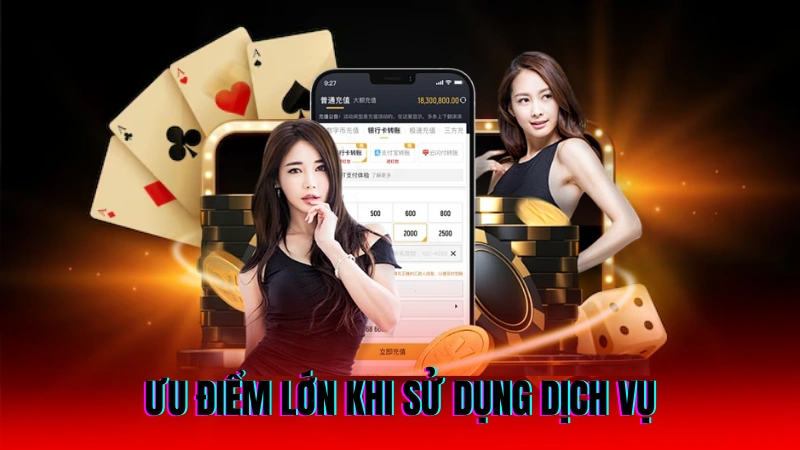 Điểm nổi bật sử dụng dịch vụ nạp tiền UW88